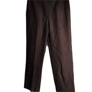 New 90s Y2k Womens Black Pants Linen Rayon Blend Lined 8 Work Slack Kasper R